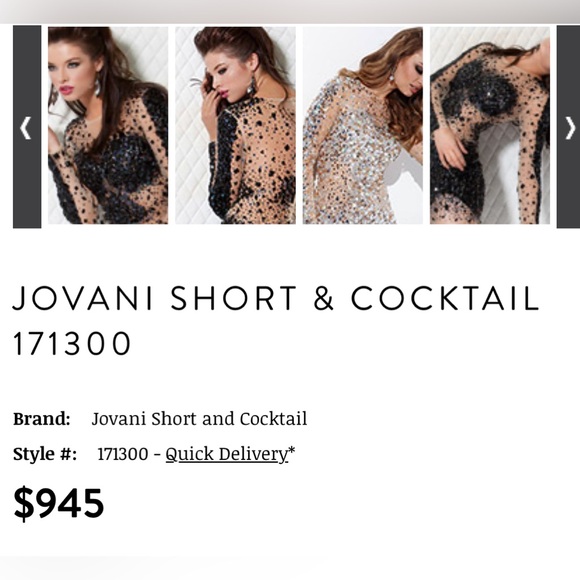 JOVANI SHORT & COCKTAIL 171300
Brand: Jovani Cocktail
Style #: 171300 never worn - Picture 13 of 14